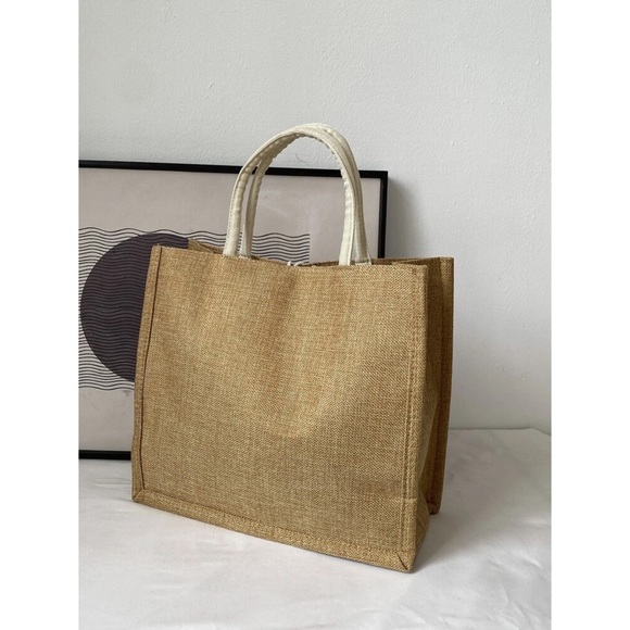 Hello Weekend Graphic Top Handle Tote Bag - Picture 3 of 8